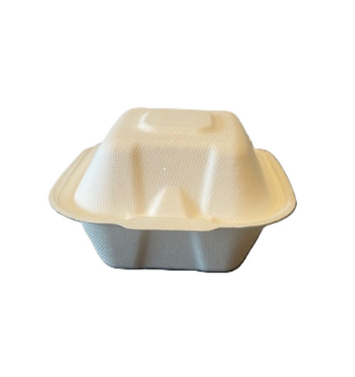 5x5" Bagasse Burger Box - 500